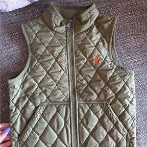 Polo by Ralph Lauren Green Quilted Vest